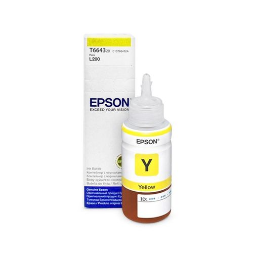 Botella de tinta Epson T664420 amarillo rinde 6500 páginas 70 ml