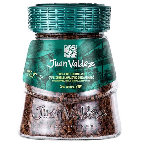 Café Liofilizado JUAN VALDEZ Descafeinado Frasco 95g