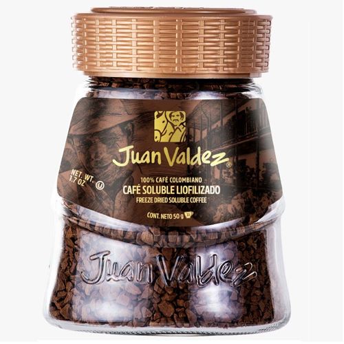 Café Liofilizado JUAN VALDEZ Regular Frasco 50g