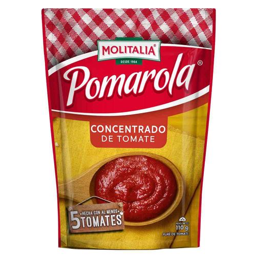 Concentrado de Tomate POMAROLA Doypack 110g