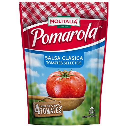 Salsa Clásica de Tomate POMAROLA Doypack 145g