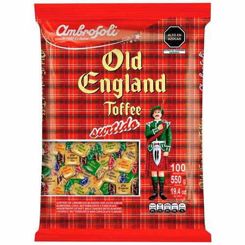 Toffee AMBROSOLI Old England Toffee Surtidos Bolsa 550g