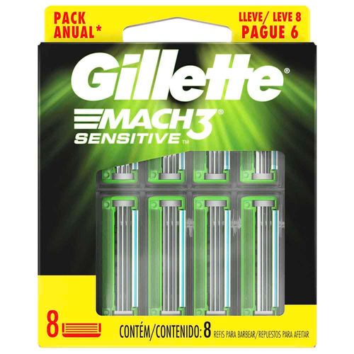 Repuesto GILLETTE Mach3 Sensitive Paquete 8un