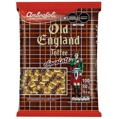 Toffee AMBROSOLI Old England Toffee Chocolate Bolsa 550g