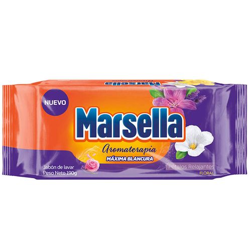 Jabón en Barra MARSELLA Floral Paquete 190g