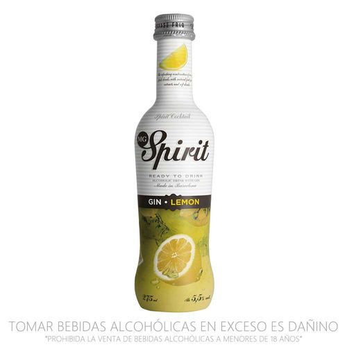 Bebida Lista para Tomar SPIRITS Gin Tonic Botella 275ml