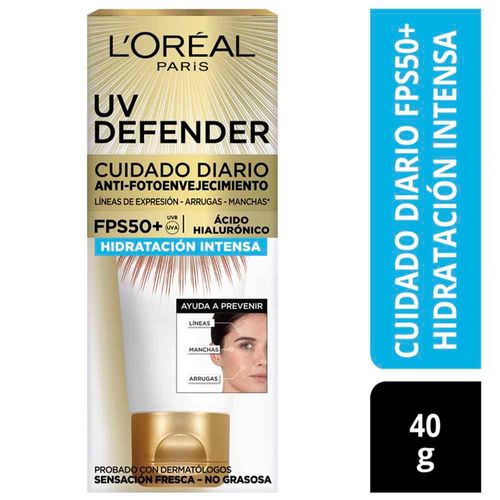 Crema de Tratamiento L'ORÉAL UV Defender Hidratación Frasco 40g