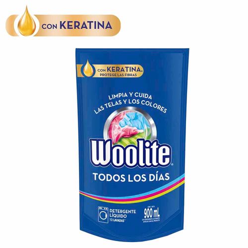 Detergente Líquido WOOLITE Todos los Días Doypack 900ml