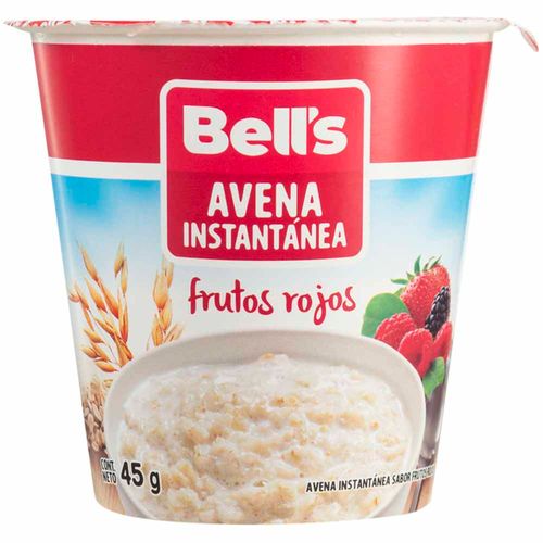 Avena Instantánea de Frutos Rojos BELL'S Vaso 45g