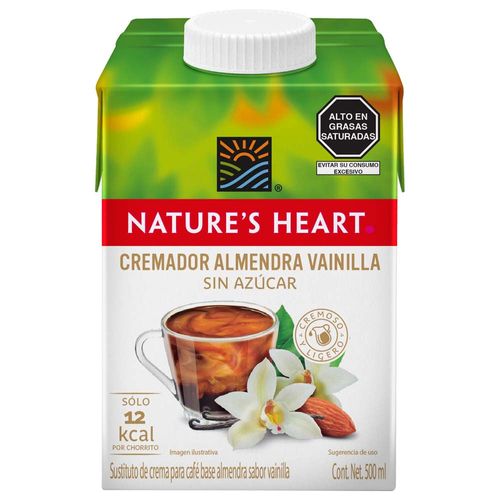 Cremador de Almendra y Vainilla sin Azúcar NATURE'S HEART Tetrapack 500ml