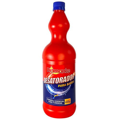 Desatorador para Baños DIAMANTE Fórmula Especial para Tuberías Botella 1Kg