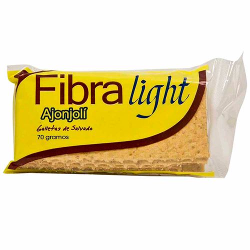 Galletas Integrales FIBRA LIGHT de Salvado con Ajonjolí Paquete 70g