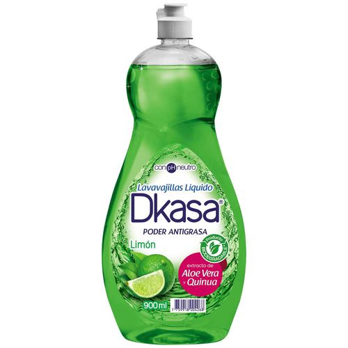 Lavavajilla Líquido DKASA Limón Botella 900ml