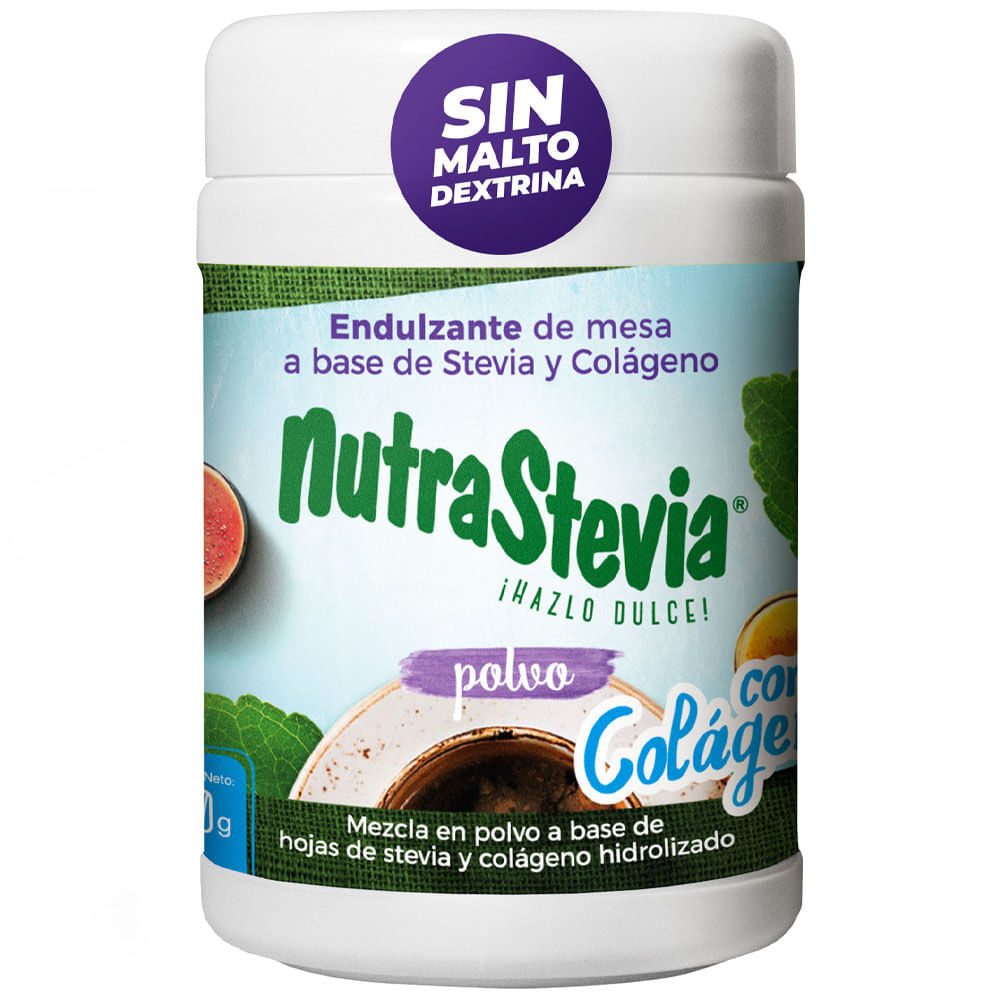 Endulzante NUTRA STEVIA a base de Stevia y Colágeno Frasco 50g Shopstar