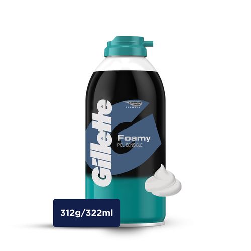 Espuma de Afeitar GILLETTE Foamy Piel Sensible Frasco 312g