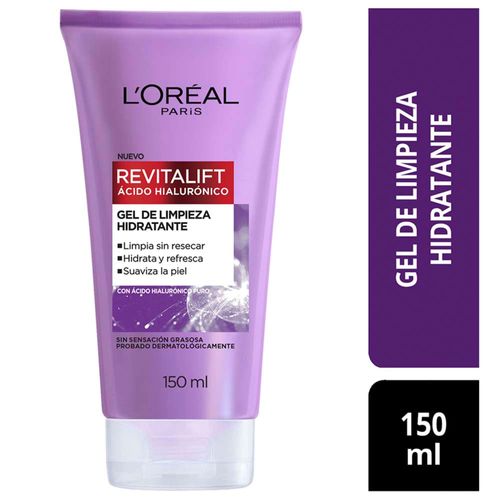 Jabón Líquido Facial L'ORÉAL Ácido Hialurónico Frasco 150ml