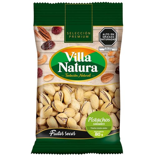 Pistachos Salados VILLA NATURA Bolsa 80g