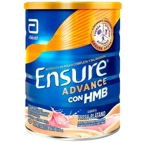 Complemento Nutricional ENSURE Advance Fresa Banana Lata 850g