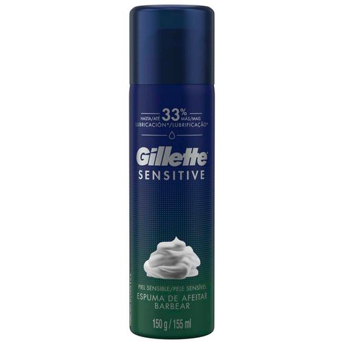 Espuma de Afeitar GILLETTE Foamy Sensitive Frasco 150g