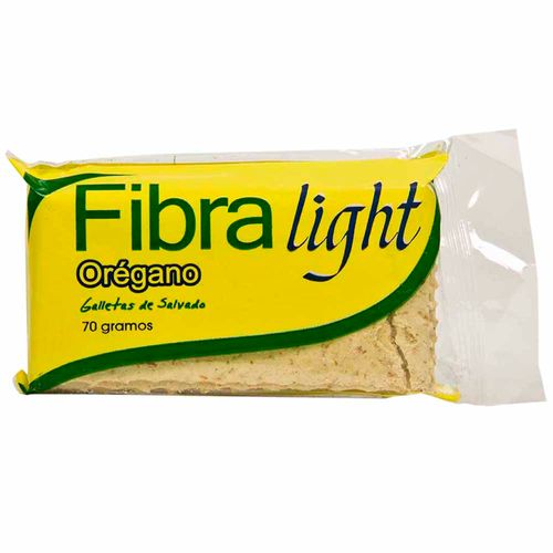 Galletas Integrales FIBRA LIGHT de Salvado con Orégano Paquete 70g