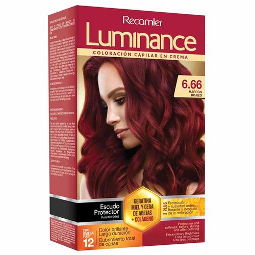 Tinte para Cabello LUMINANCE Duotubo 6.66 Marrón Rojizo Caja 1un