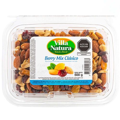 Mix Clásico Berry VILLA NATURA Táper 500g