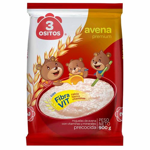 Avena Clásica 3 OSITOS Premium Bolsa 900g