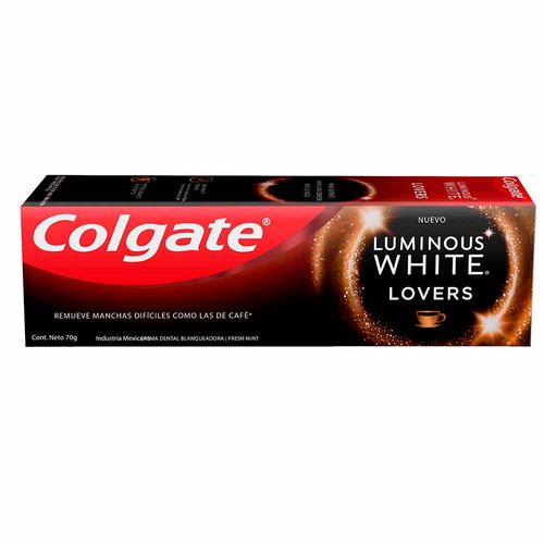 Pasta Dental COLGATE Luminous White Lovers Café Tubo 70g