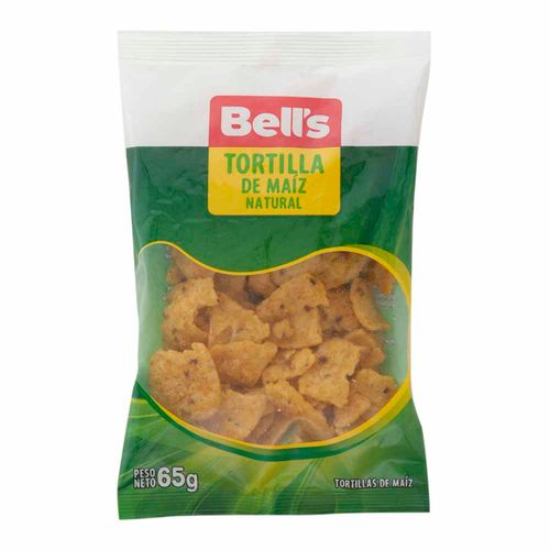 Piqueo BELL'S Tortilla de Maíz Bolsa 65g