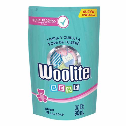 Detergente Líquido WOOLITE Baby Doypack 900ml