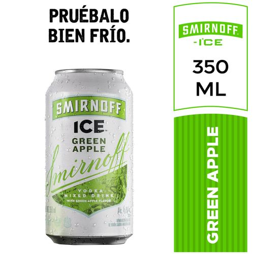 Vodka SMIRNOFF Green Apple Lata 350ml