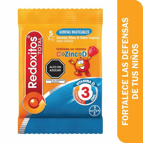 Gomitas REDOXITOS Vitamina C+D+Zinc Caja 10un