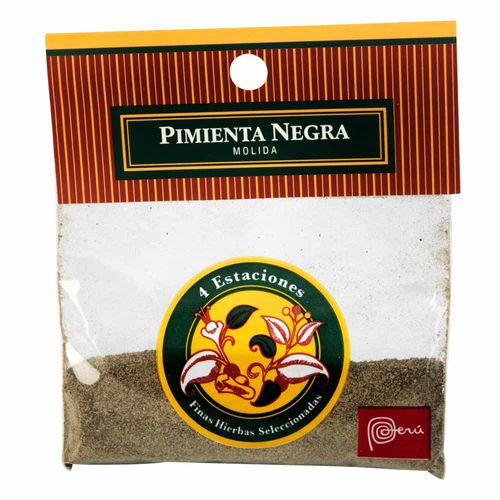 Pimienta Negra Molida 4 ESTACIONES Sobre 15g