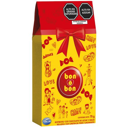 Caja Prisma Bon O Bon ARCOR Paquete 75g