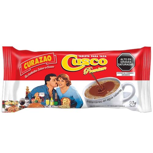 Tableta de Chocolate Premium para Taza CURAZAO Barra 90g