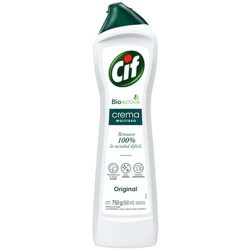 Limpiador en Crema CIF Bioactive Original Botella 750g