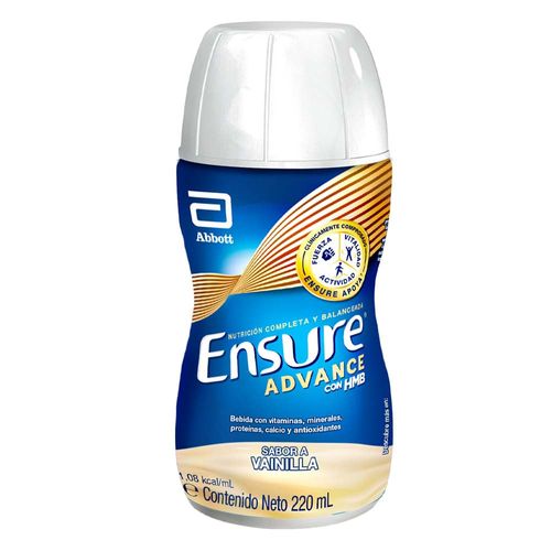 Complemento Nutricional ENSURE Advance Sabor a Vainilla Botella 220ml