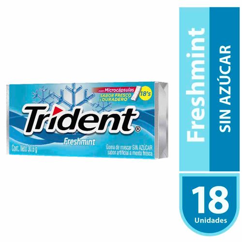 Goma de Mascar TRIDENT Evup Fresh Paquete 30.6g