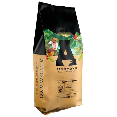 Café Tostado en Grano ALTOMAYO Gourmet Bolsa 250g