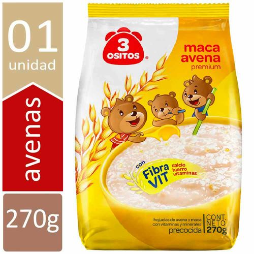 Maca Avena Premium 3 OSITOS Bolsa 270g