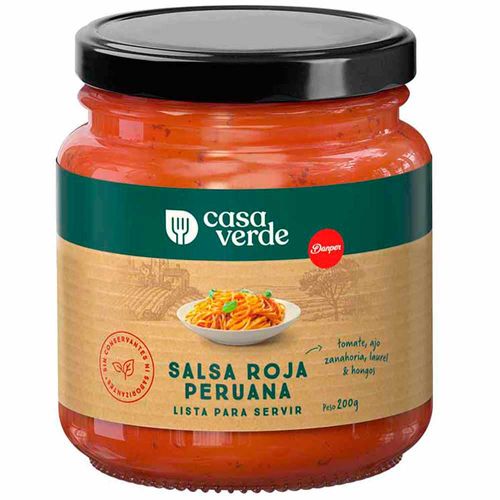 Salsa Roja Peruana CASA VERDE Frasco 200g
