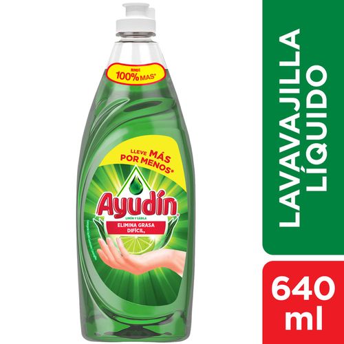 Lavavajillas Líquido AYUDÍN Limón Botella 640ml