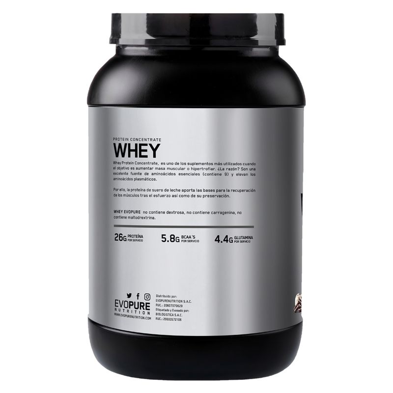 Proteina-Evopure-Whey-Concentrate-3lb-Cookies-and-Cream---Shaker