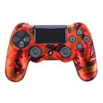 Funda-para-Mando-PS4-Dualshock-4-Protector-Rojo-Camuflado