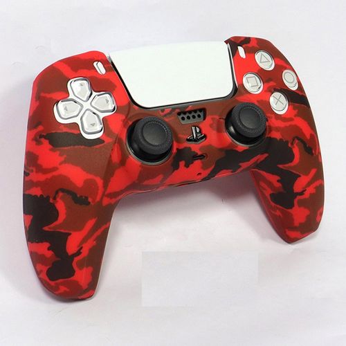 Funda para Mando PS5 Dualsense Rojo Camuflado