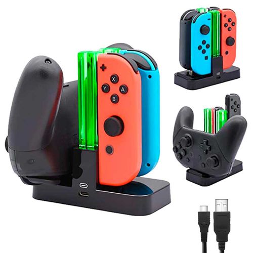 Estación de Carga para JoyCons y Mando Pro Controller Nintendo Switch