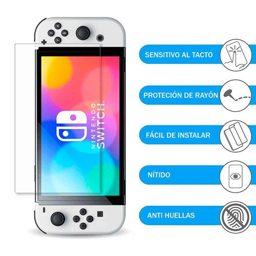 Mica de Vidrio para Nintendo Switch OLED Templado