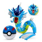 Juguete-Gyarados-con-Pokebola-Articulable-Pokemon-20cm-largo-Original