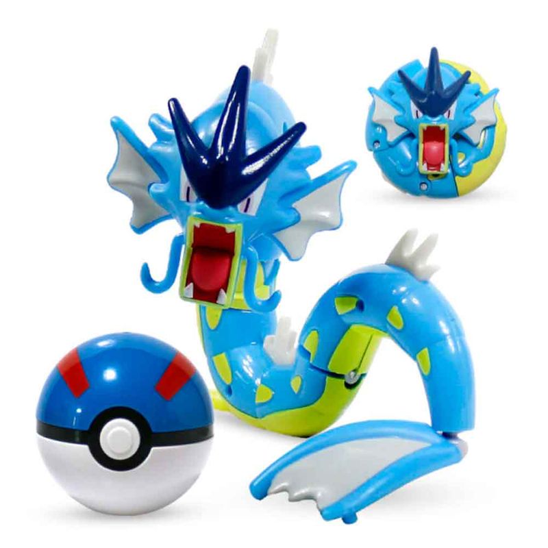 Juguete-Gyarados-con-Pokebola-Articulable-Pokemon-20cm-largo-Original