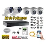 Kit-5-Camaras-de-Seguridad-Hikvision-Full-Hd-1080P-mas-Disco-2Tb-Completo